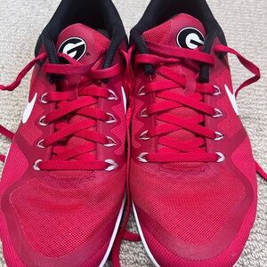 Nike Red and Black Athletic Shoes